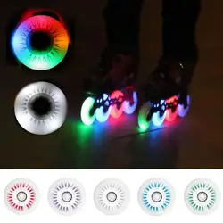 76mm Flashing Roller In-line Speed Skate Skating Sliding LED Light Flashing Pulley Roller Wheels Rodas De Rolo