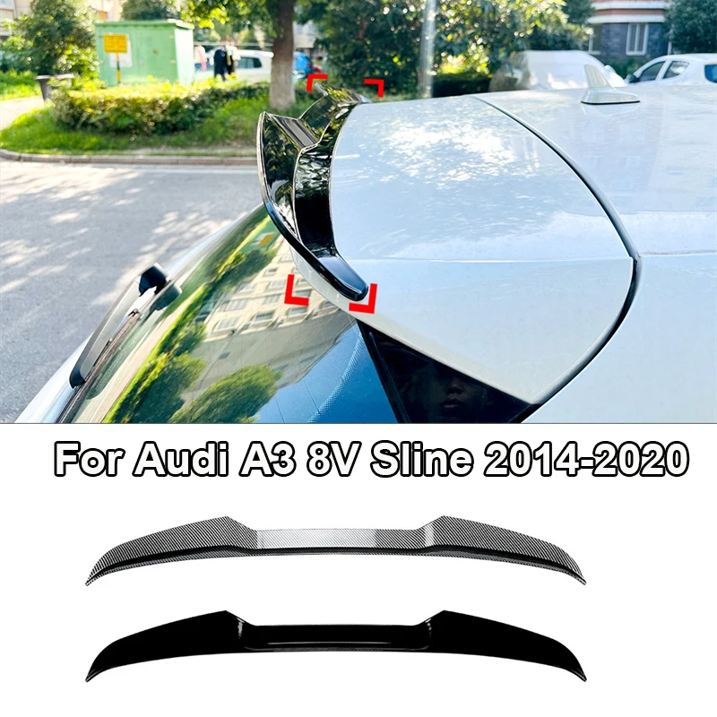 

Rear Wing roof Trunk top Spoiler Lip For Audi A3 8V Sline 2014 - 2020 DUCK Tail DUCKBILL Tail Tailgate Splitter Lip 2019 2018