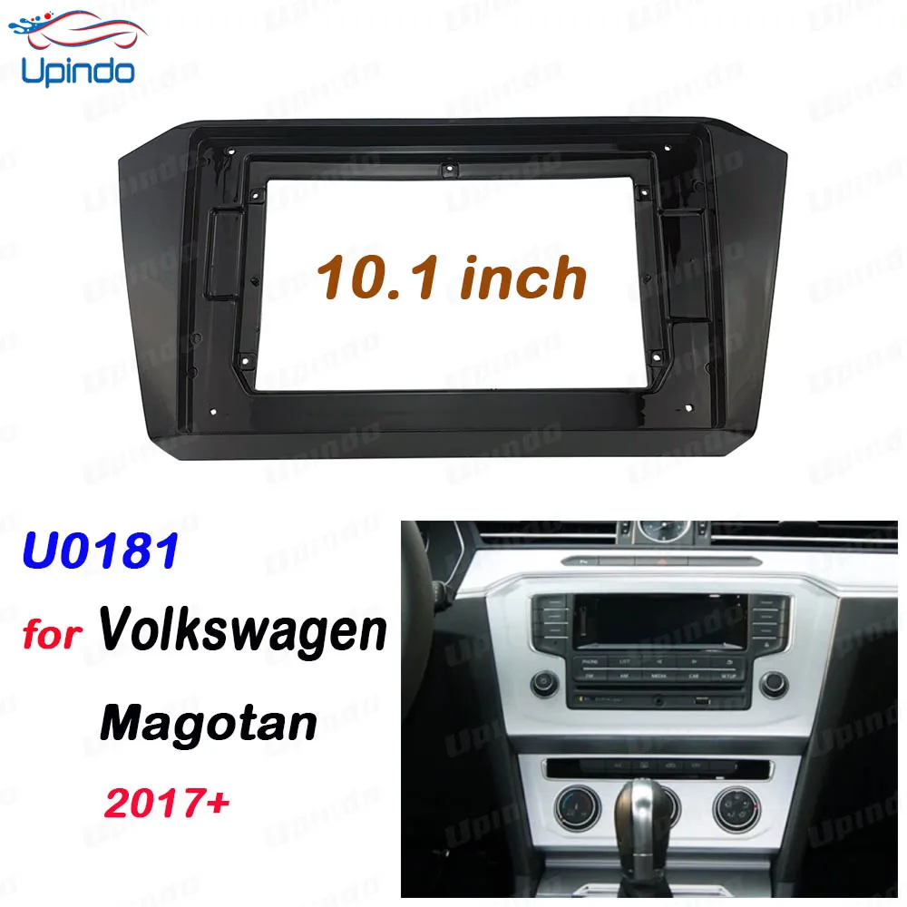 2 Din 10.1 Inch Car Radio Fascias for Volkswagen Magotan 2017+ Dashboard Frame Installation GPS Mp5 Android Multimedia Player