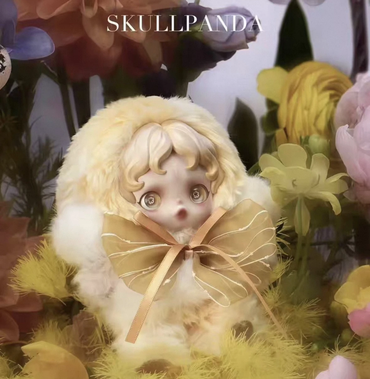 البوب مارت SKULLPANDA ضوء النسيج حديقة الفينيل أفخم الديكور SP V2 الشتاء ميلودي صندوق أعمى جميل عيد الميلاد هدية عيد ميلاد