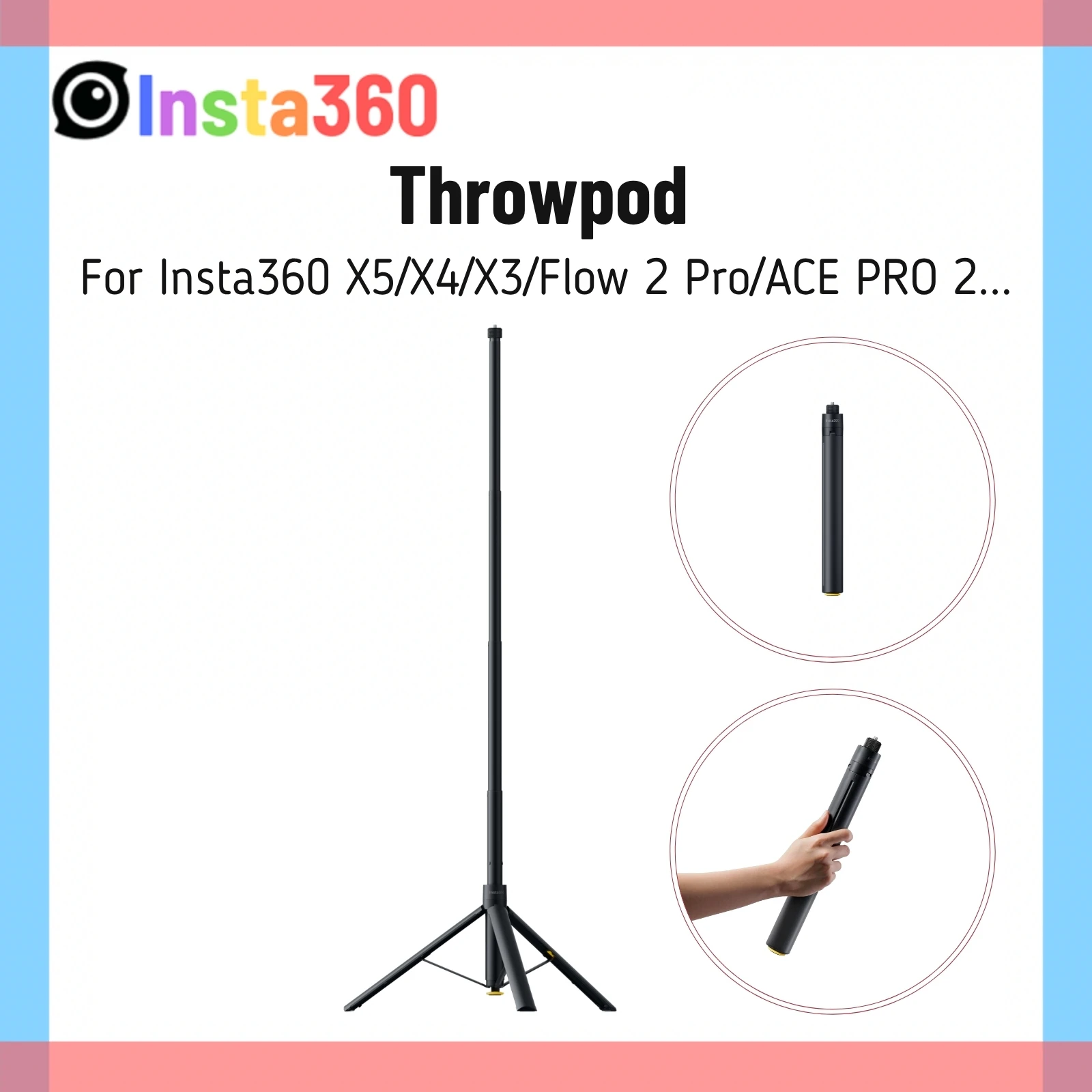 Supporto Magnetico A Sgancio Rapido Per Insta360 X5, Ace Pro/Ace Pro2 – Per Bici E Action Cam
