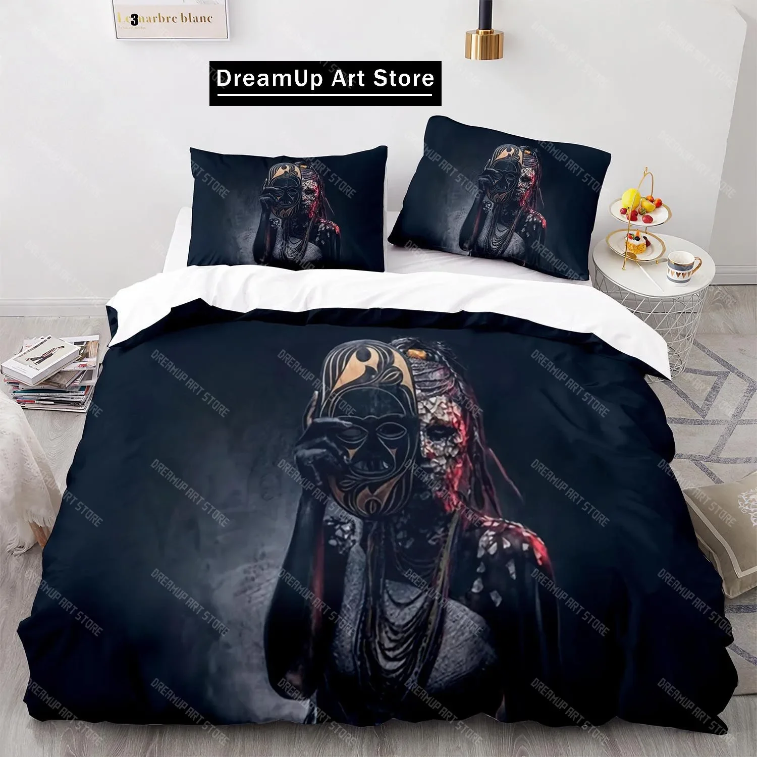 

3D Print Fashion Anime Living Dead Bedding Set Boys Girls Twin Queen Full Size Duvet Cover Pillowcase Bed Adult Bedroom