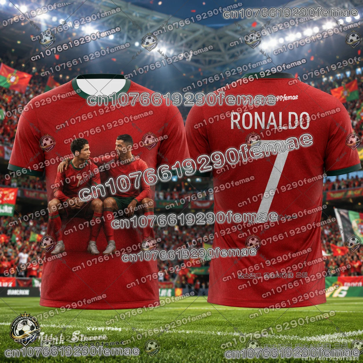 Hot Sale Ronaldo 2026 Football Fan Commemorative Fashion Jersey Men Women Superstar Collection Daily Outdoor Sportswear Top