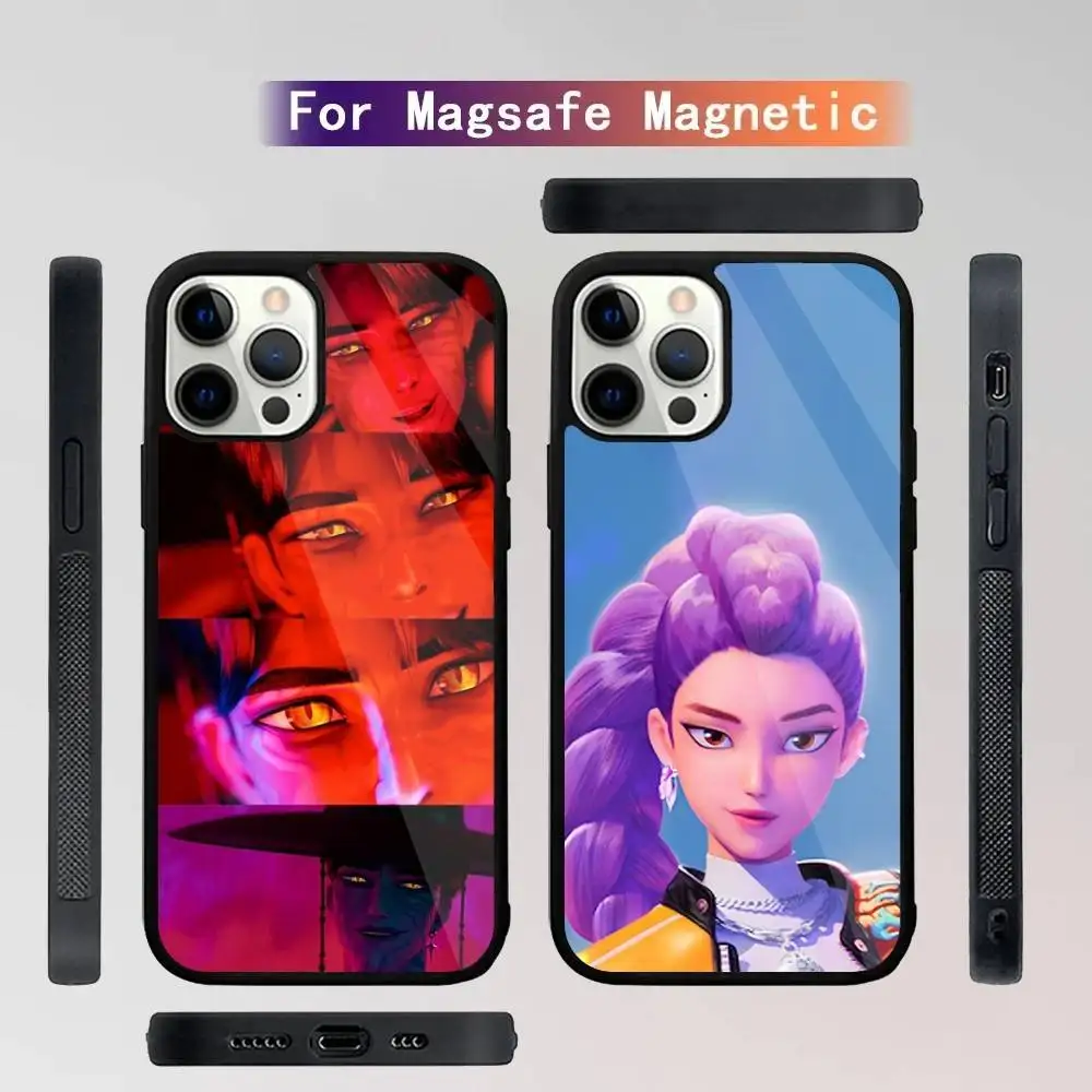 

KPop D-Demon H-Hunters Phone Case For iPhone 16,15,14,13,12,11,Plus,Pro,Max Mini Magsafe Magnetic Wireless Charging