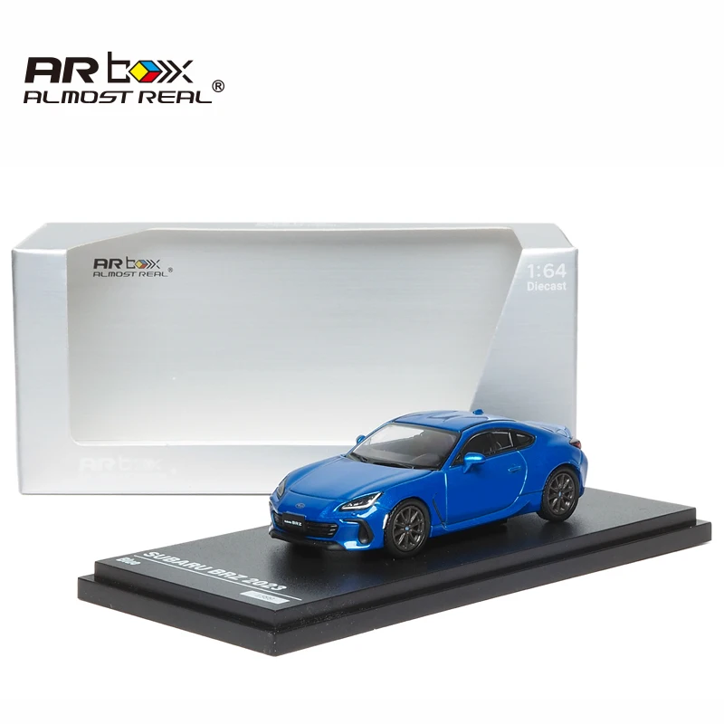 

1:64 2023, литая под давлением модель автомобиля из синего сплава BRZ