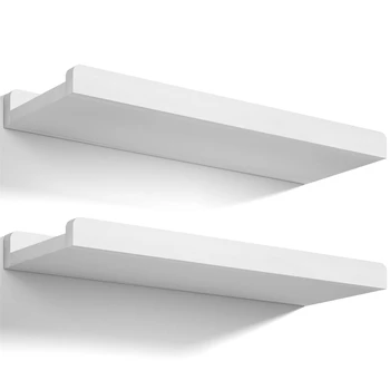Modern Floating Shelves Set of 2 Wall Mounted Nursery Book shelves Rustic Wooden Picture Ledge Shelf for Living Room Kitchen 1
