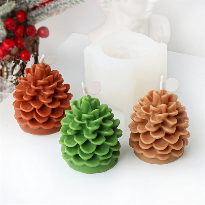 

Pine Cone Silicone Molds Epoxy Resin Molds Christmas Tree Molds Plaster Molds Craft Supplies for Candle new arrival