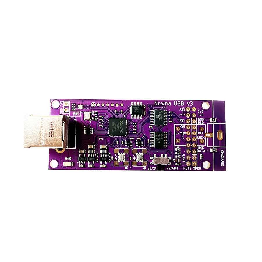 XMOS XU316 อินเทอร์เฟซเสียงดิจิตอล USB IIS และเอาต์พุตโคแอกเซียลรองรับ MQA 384K