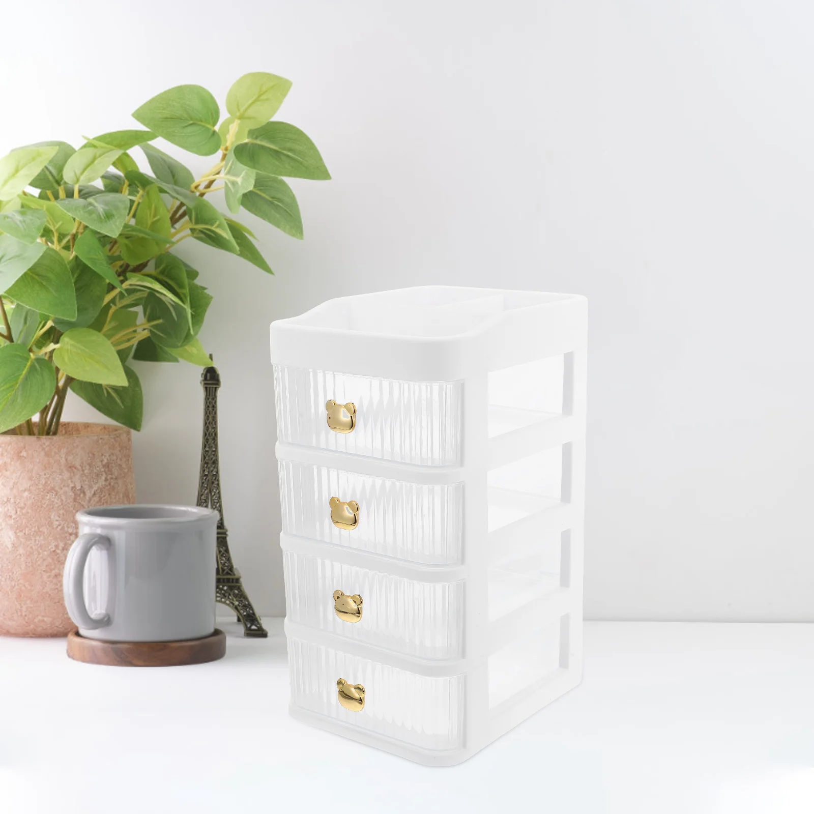 

Sturdy Desktop Drawer Organizer Storage Box PP Material Keep Office Study Tidy Drawers for Pens Ruler Makeup for desk