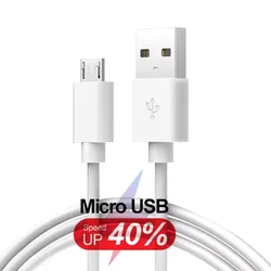Usb A To Micro Cable 3A Fast Charging Wire Mobile Phone Line USB Adapter Cable Cord For Samsung Xiaomi Andriod  PS4 Game Data