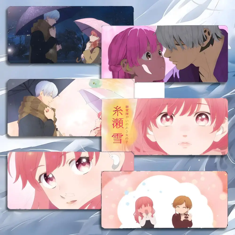shoujo romance statue collectible A-A Sign of Affection Mouse Pad Mousepad Large Gaming LockEdge Thickened PC Table Desk Mat