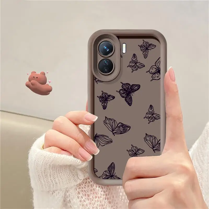 Butterfly INS Retro Case For Xiaomi Mi Poco X 3 NFC X5 Mi 11 10 Redmi Redmi Note 12 5G 9S 9 10 Plus Phone Cover