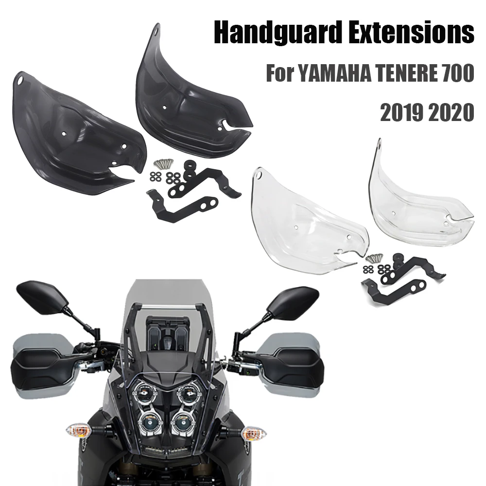 

Tenere 700 2019 2020, удлинители для рук мотоцикла, защита для рук, лобовое стекло, прозрачный и дымчатый для YAMAHA TENERE 700