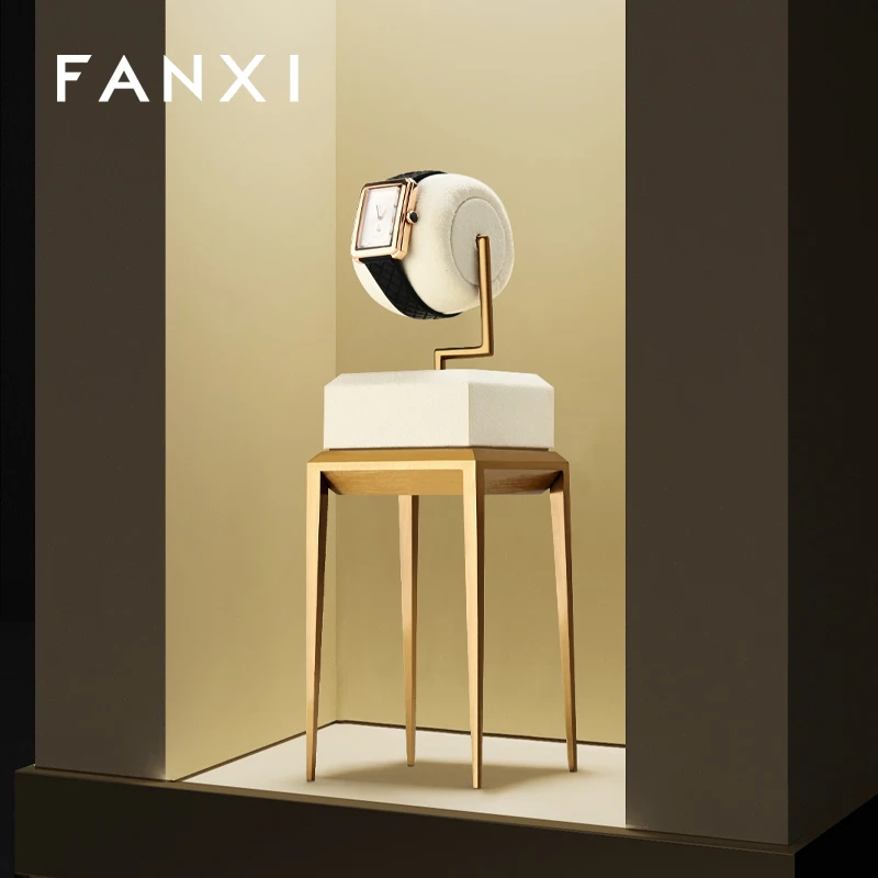 Oirlv Wooden  Watch Stand Solid Wood Watch Holder Stand Bracelet Holder Wooden Jewelry Organizer Display Stand