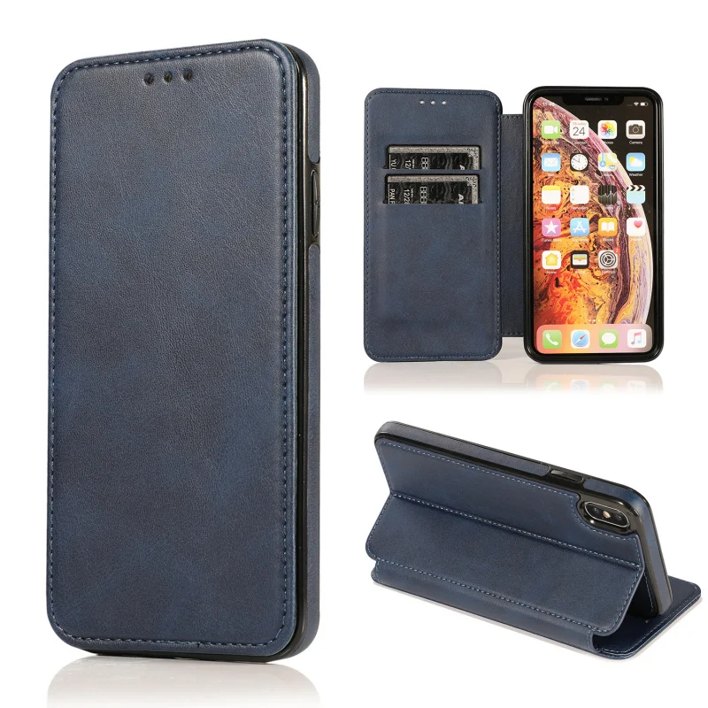 

Business Flip Cover Case for iPhone 16 15 17 Pro Max Coque PU Leather Magsafe Strong Magnetic Card Holder Pocket Full Cover