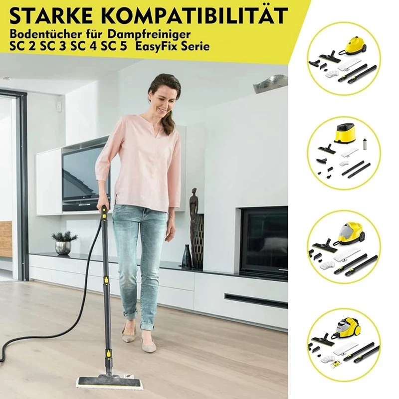Steam Cleaner Accessory Set For Karcher Steam Cleaner Easyfix SC 2, SC 3, SC 4, SC 5 Mop Cloth Brush Nozzle image 6