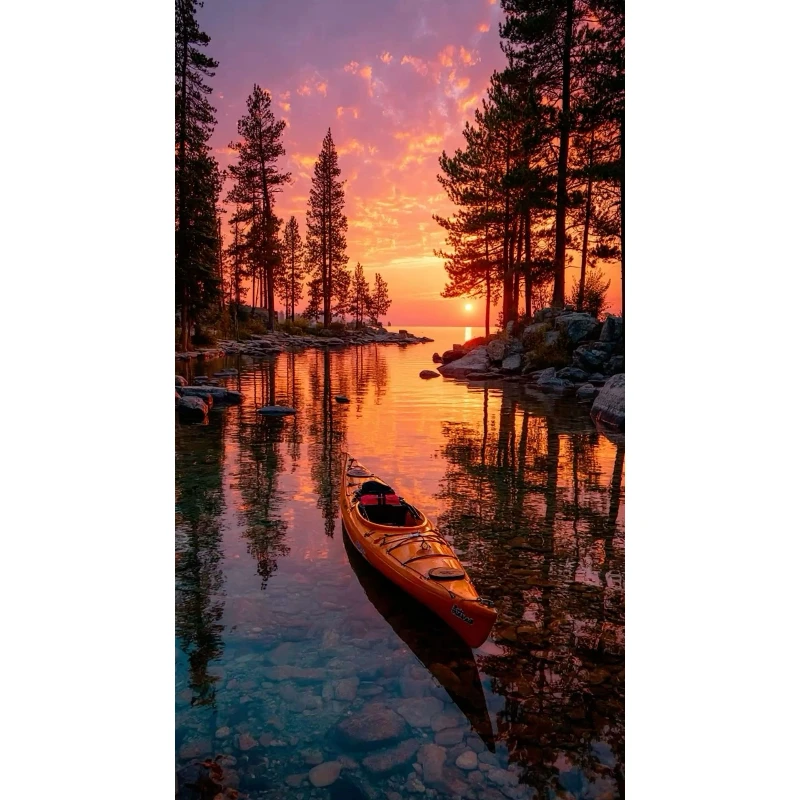 

500/1000/1200/2000 PCS Jigsaw Puzzles Quiet Lake Scenery Activity Games for Gameroom Bedroom Gift Home Decor Gift