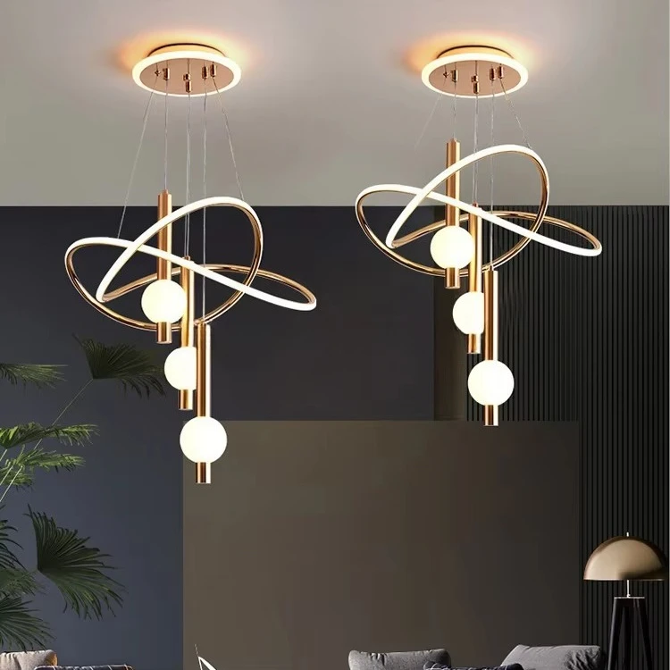 Luxury Lustre Fancy Lamparas Lustre 85W Tricolor 165-265V Ceiling Pendant Light Fixture Chandelier Light for Interior Decor 2025
