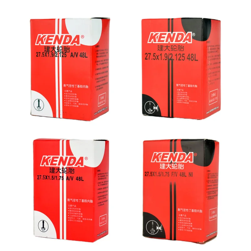 AliExpress NONE KENDA 27.5X1.5/1.75/1.9/2.125/2.1/2.35 inch Mountain bike inner tube High air tightness AV/FV 32/36/48mm Butyl rubber for MTB