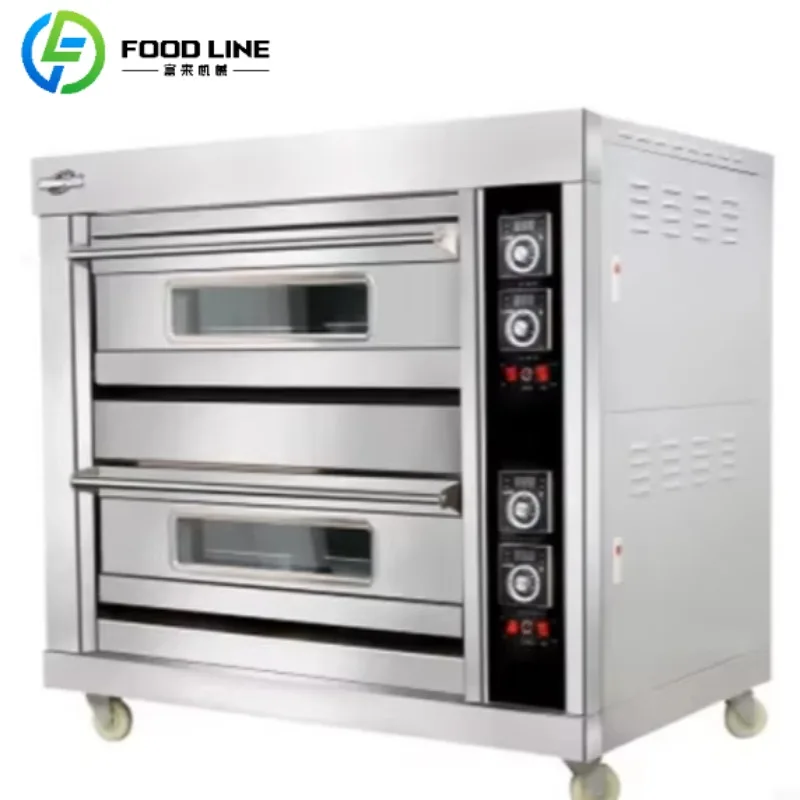 Custom Electric Commercial Bakery Deck Oven Gas With Steam Professional Baking Equipment