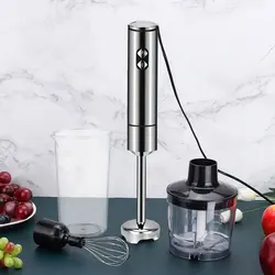 Liquidificador de alimentos 4 em 1 misturadores à mão multi-função moedor de carne misturadores elétrico batedor misturador de cozinha mista equipamentos