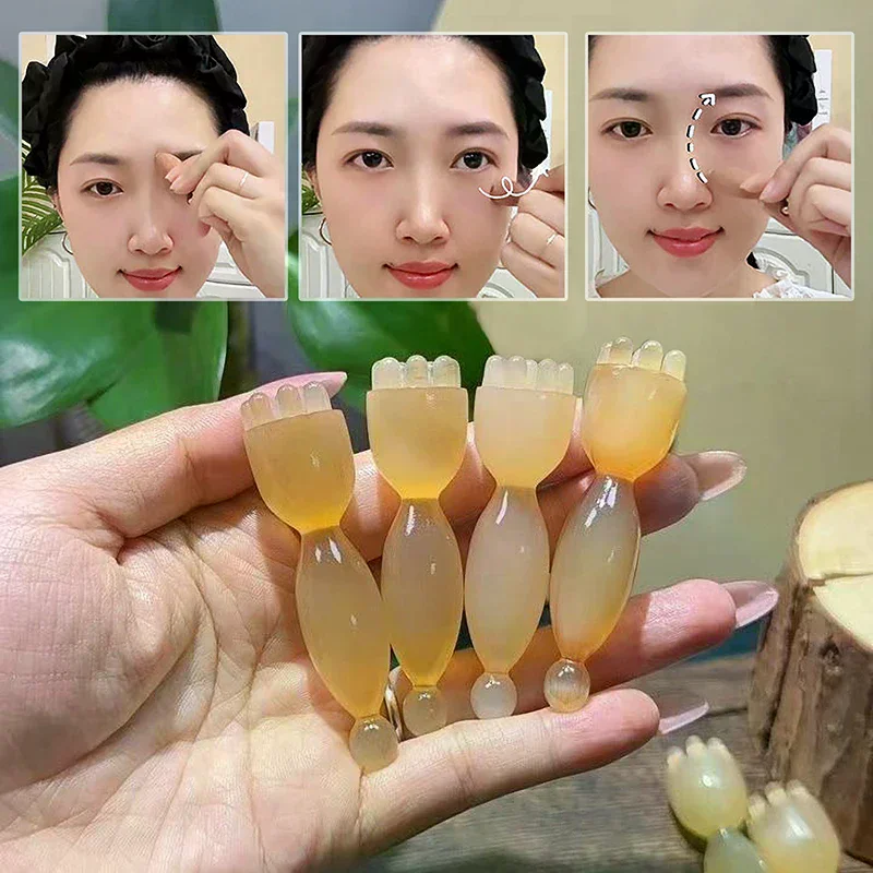 Face Massage Tools Eyes Acupunctur Point Pen Gua Sha Face Skin Care Massager Sticks Lotus Seedpod Shape Facial Lifting Beauty
