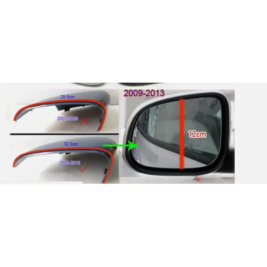 39850573 39850593 For Volvo S80 V40 S40 C30 C70 Pair Carbon Look Side Mirror Covers Caps Rearview Mirror Cover Shell Housing