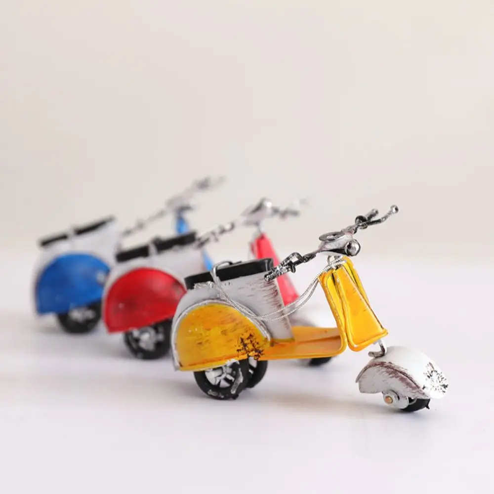 

Mini Iron Motorcycle Model Simulation Home Decor Small Motorcycle Statue Ornament Retro Style Vehicle Motorcycle Model