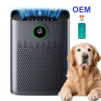 

Best Smart Portable Pet Air Purifier HEPA Filter Electric Remote Control EU Plug Aromatherapy for Home Office-Made Plastic