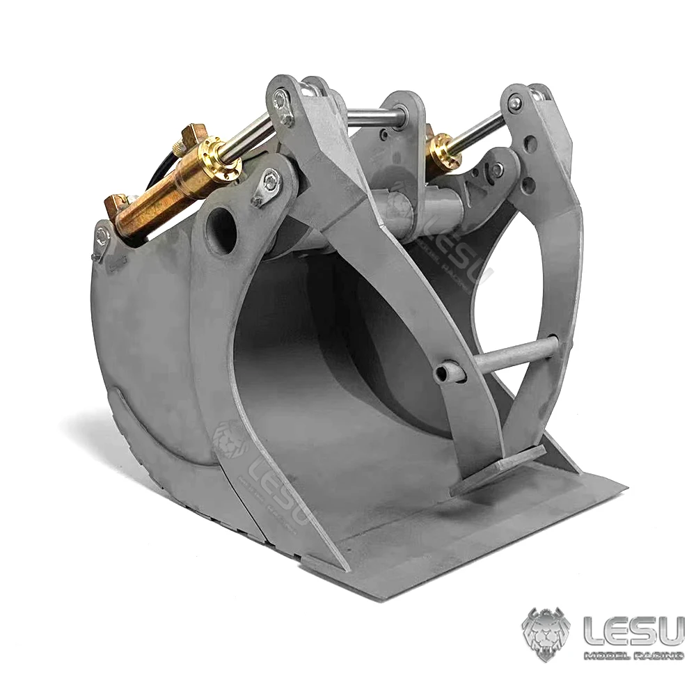 LESU Spare Parts RC Grab Bucket for 1/14 Remote Control Excavator ET35 Hydraulic Construction Vehicles Digger Accessory TH21580