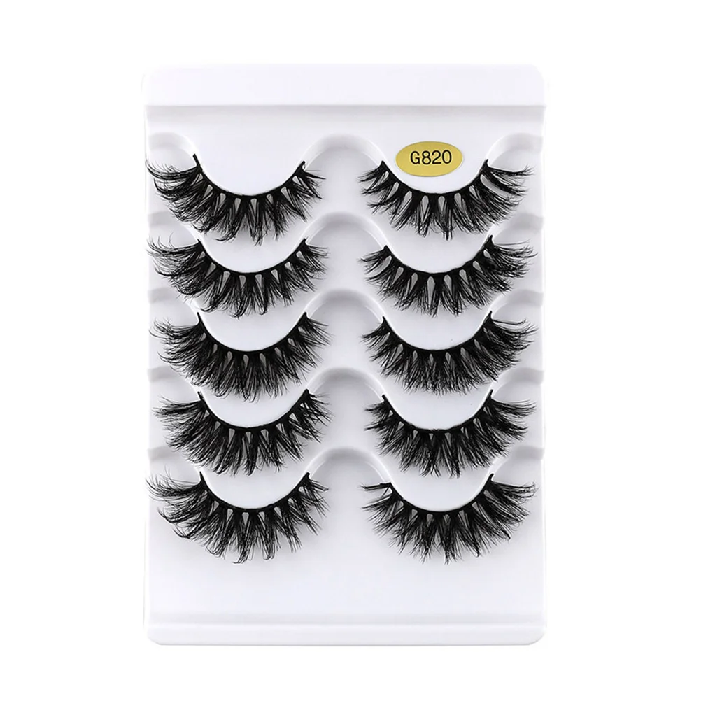 5Pairs Eyelashes Professional Lash Extension Supplies for Salon Artists Eye Lashes Fake Lashes Party Eyelashes