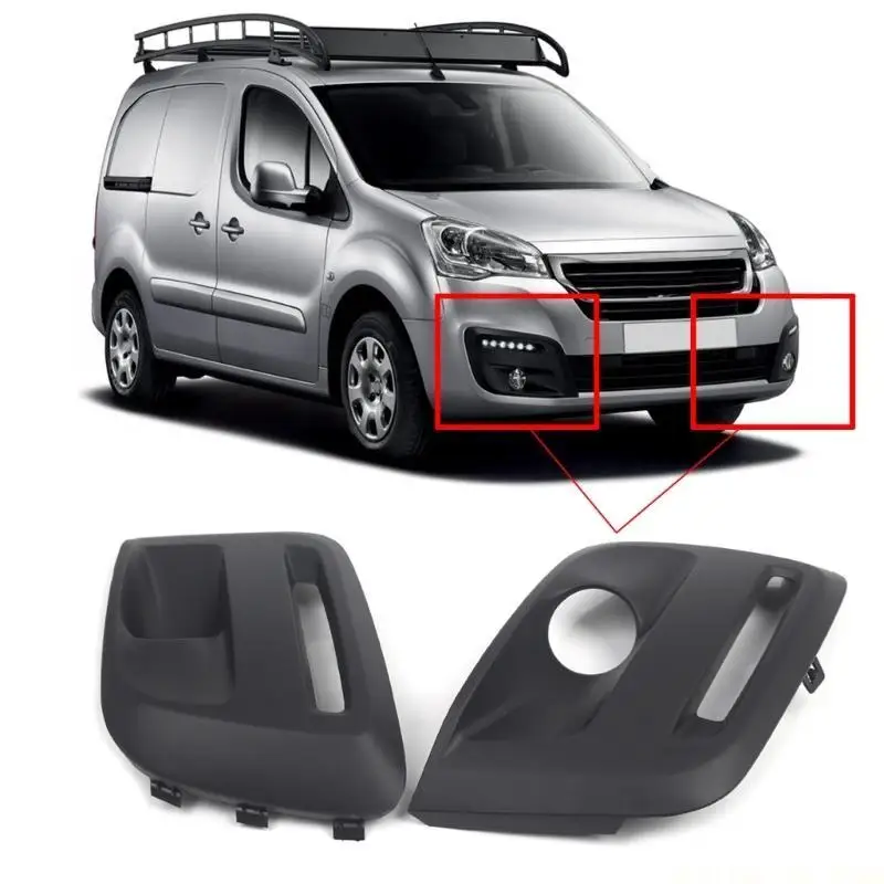 

J0MA 9810965777 1513564680 Left/Right Foglight Frame Protector Cover Bumper Foglight Grille ffor Berlingo Partner 2015-2019