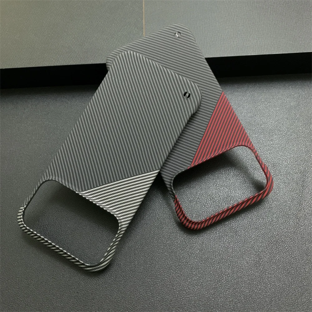 

Популярный чехол для ПК с текстурой углеродного волокна для iPhone 17, 16, 15, 14, 13, 12 Pro Max, бесрамный чехол с отверстием для ремешка с рассеиванием тепла