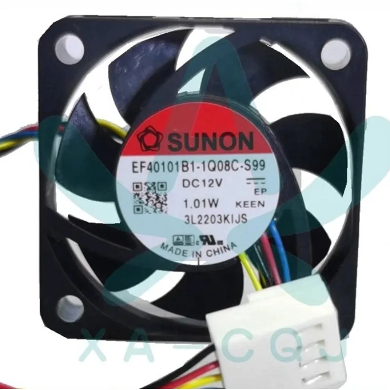 

New Cooler Fan for SUNON EF40101B1-1Q08C-S99 4010 12V Double Ball PWM Cooling Fan 40 * 40 * 10M