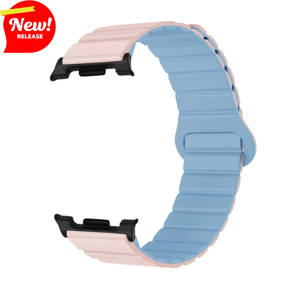 

Magnetic Loop Band For Samsung Galaxy Watch 8 44mm/40mm Strap Bracelet Skin-friendly Silicone Quick Release Band for Man Woman