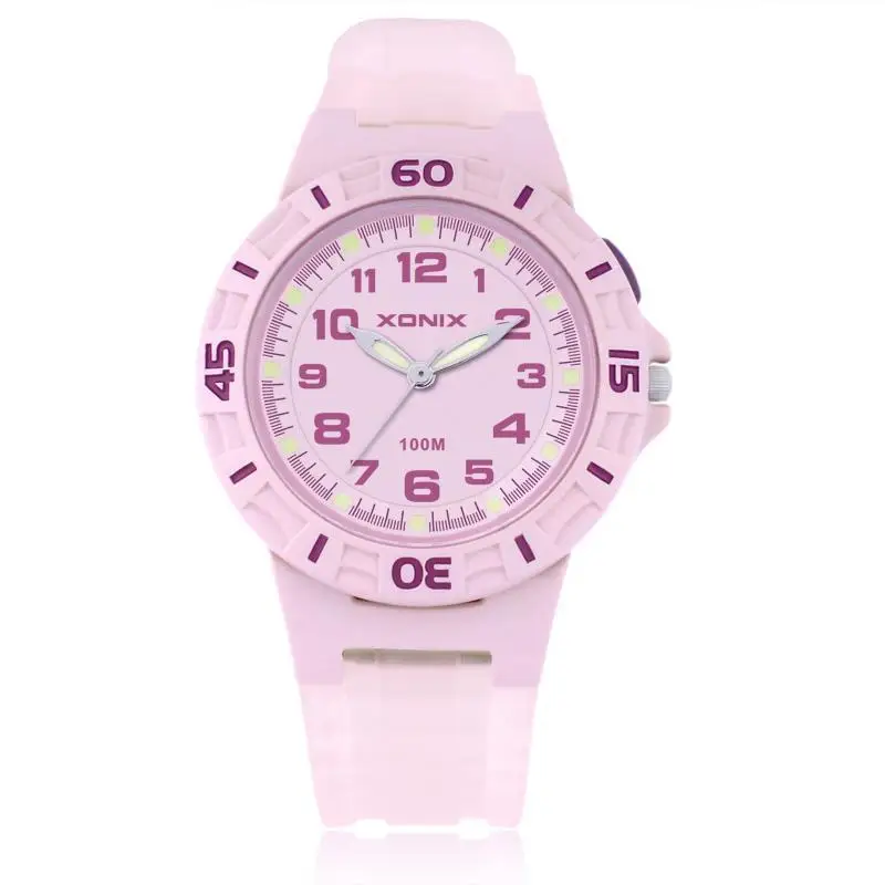 

XONIX Stylish Simple Children's Watch Boys and Girls Luminous Student Waterproof Quartz Sports Pointer Watch