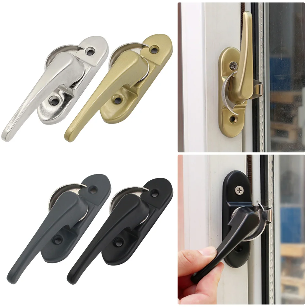 Window Safety Lock Hardware Multifunctional Double-sided Window Lock Buckle Home Improvement Accessories Household Supplies