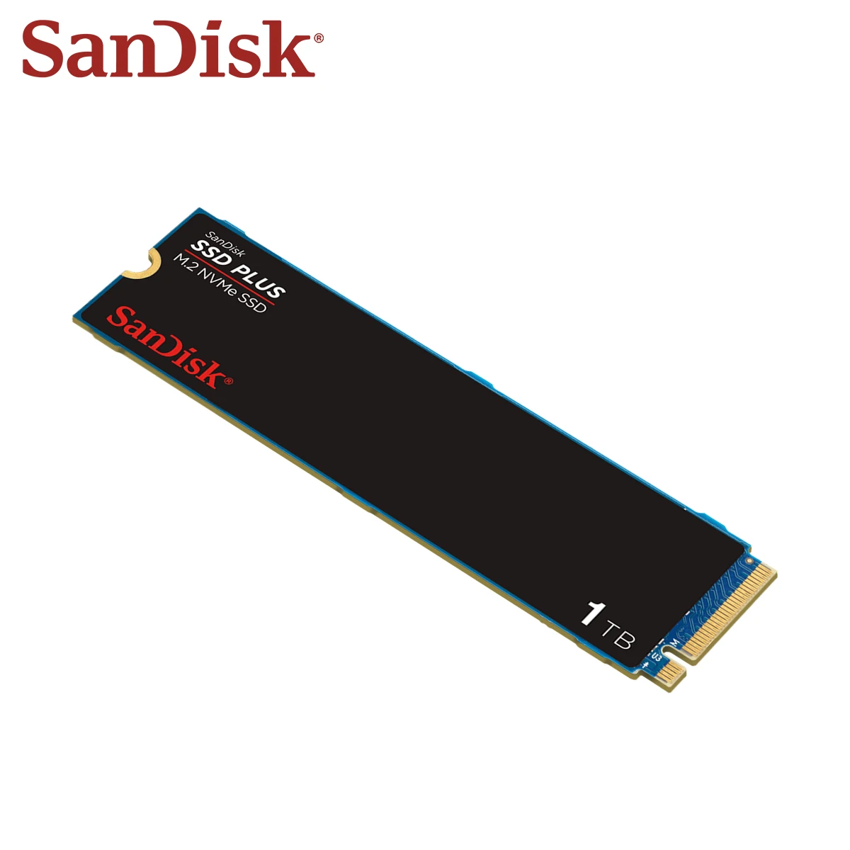 Sandisk-デスクトップおよびラップトップ用の内部ソリッドステートディスク、ハードディスク、ssd plus、nand、m.2、nvme、2280、pcie、gen3x4、250GB、500GB、1テラバイト、2テラバイト