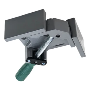 Aluminum Alloy Wood Working Jigs, 90 Degrees Angle Clamp, Single Handle, Adjustable Swing Jaw for Welding Woodworking, Photo Fra