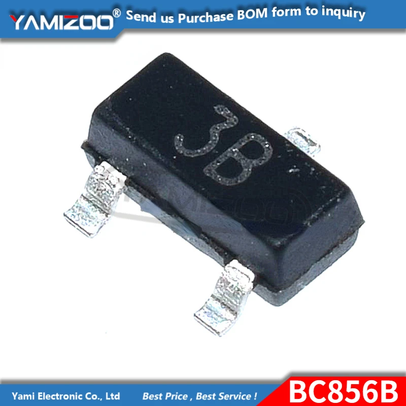 100 قطعة BC856B SOT23 BC856 سوت SMD سوت-23 3B جديد الترانزستور