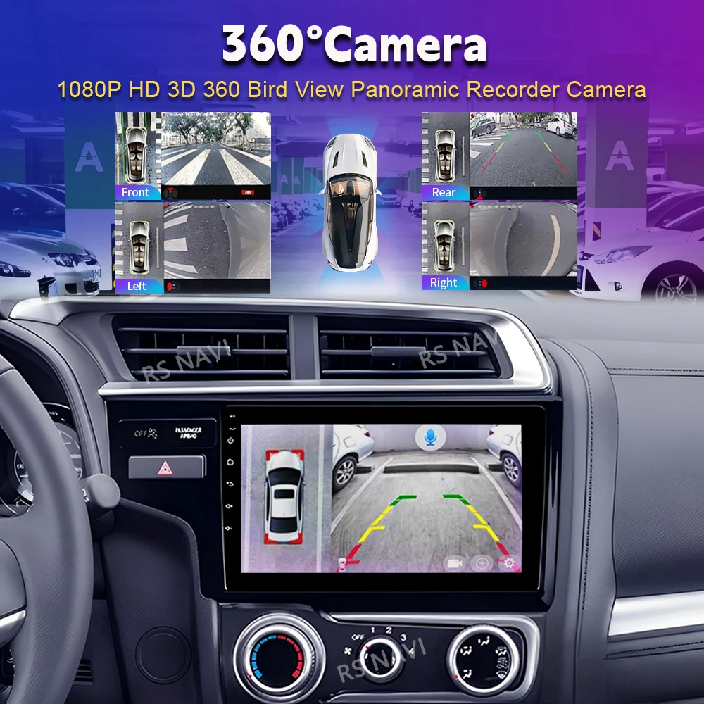 Android 16 Carplay Auto Car Radio Multimedia Player For Honda Fit Jazz 2014 2015 2016 2017 Autoradio GPS Stereo 2din Head Unit