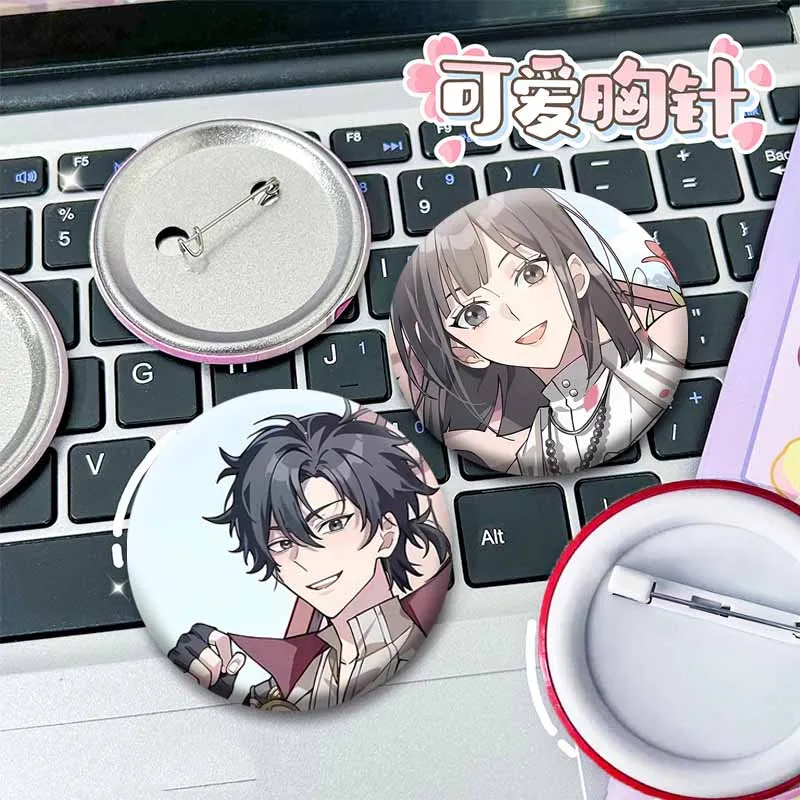 Anime Link Click Badges on Backpack Clothes Accessories Cartoon Cheng Xiaoshi Lu Guang Brooches Jewelry Pins Toys Gift for Kids