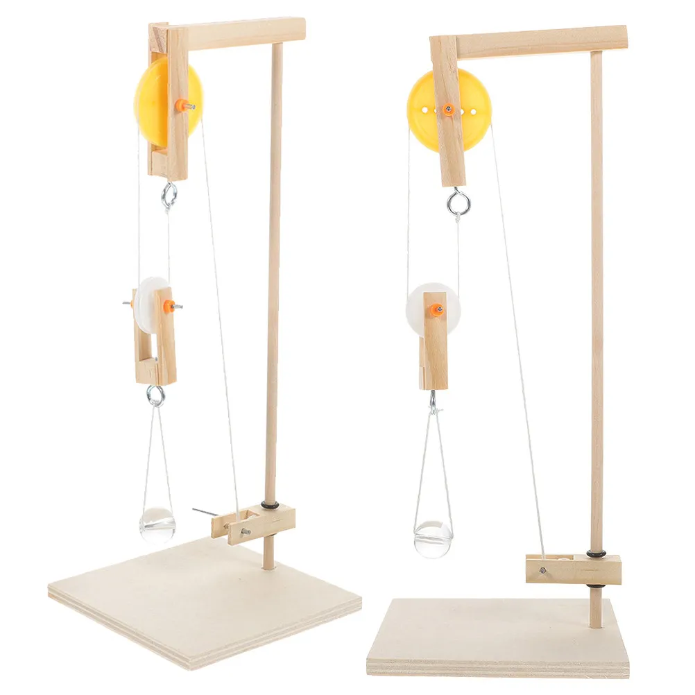 

Набор для обучения физике из 2 комплектов: Учебный экспериментальный набор с блоками-роликами для развития мышления и навыков наблюдения, инструмент для изучения естествознания