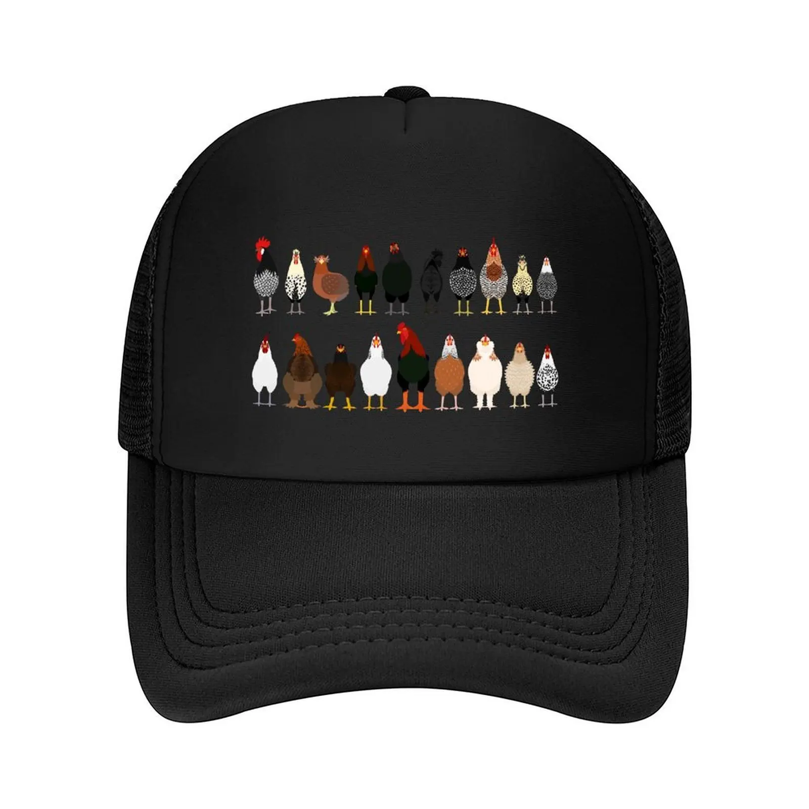 

Chicken Breeds Baseball Cap Horse Hat golf hat genuine Golf Hat Unique hats Hats Man Women's