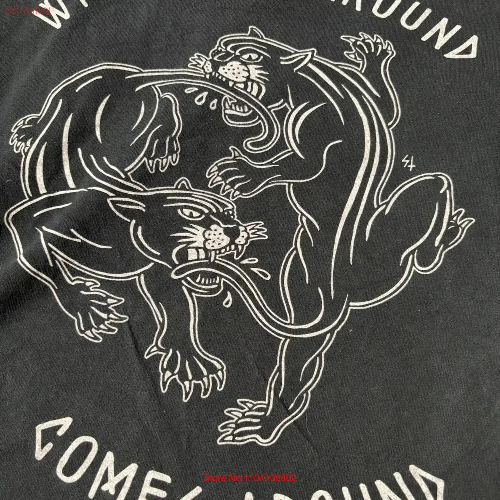 Camiseta Vintage Lurking Class Sketchy WHAT GOES AROUND COMES para hombre, RARA, talla M, vintage, lavada, cómoda, estilo streetwear, suave
