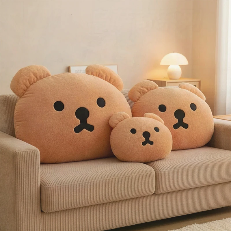 Kawaii Stuffed Doll Cartoon Plush Teddy Bear Large Cushion Pillow Stuffed Toy for Kids Anime Birthday Gift Cross Border Shipping