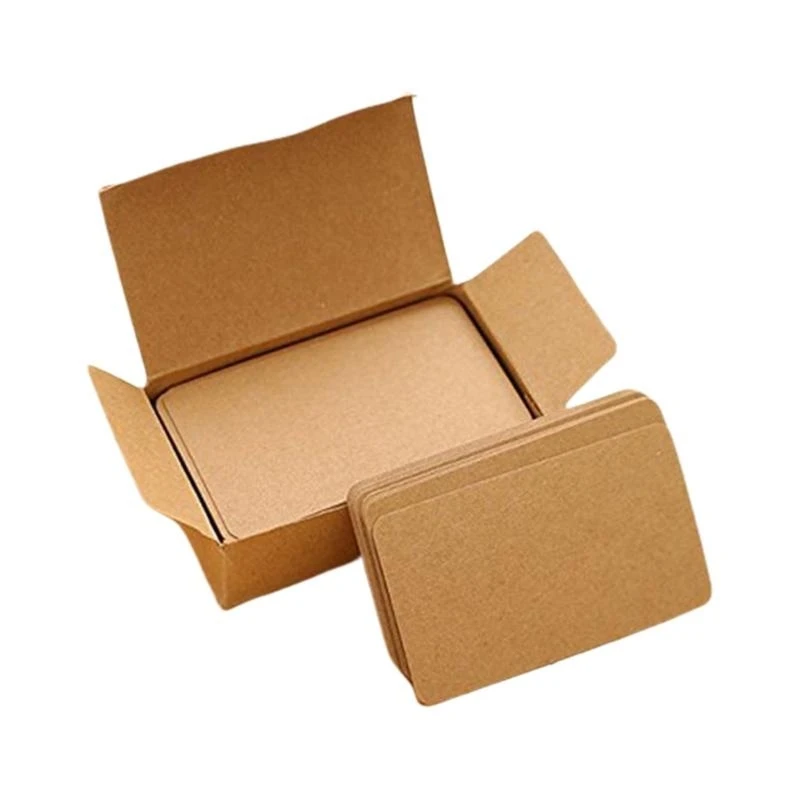 G7NF 200Pcs Double Sided Blank Index Flash Cards for Writing, Drawing, DIY Game Cards