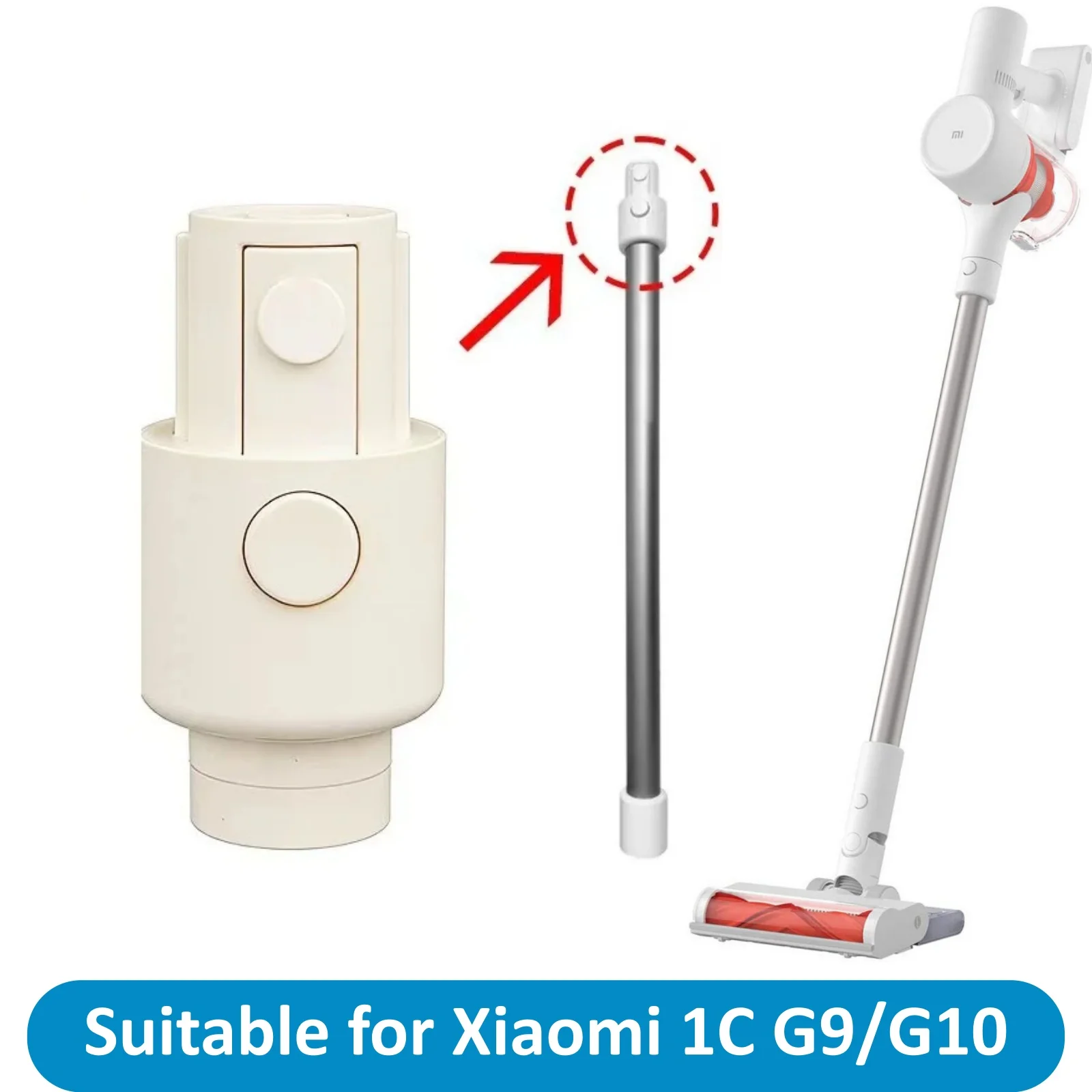 Suitable for Xiaomi 1C G9/G10 Dreame V8/V9/V9P/V10/XR Wireless Vacuum Cleaner Pipe Connector Extension Rod Accessories