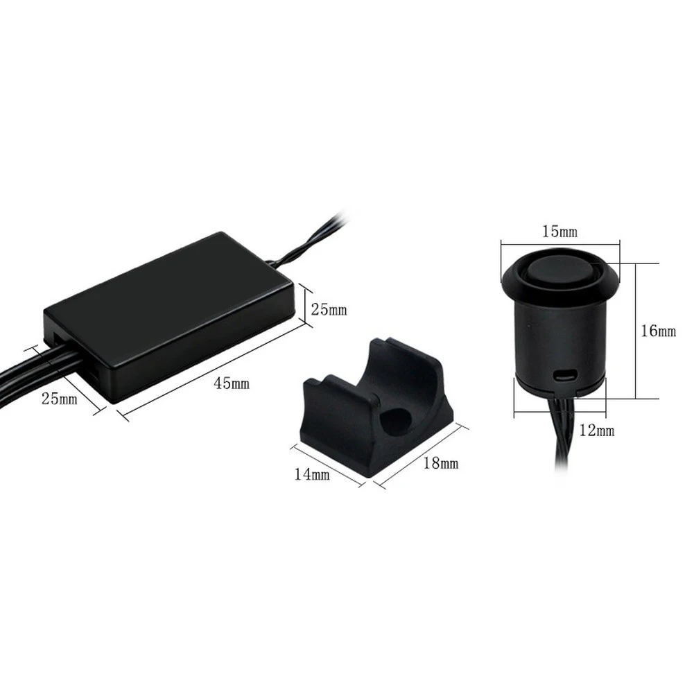 DC12V 24V Touch Dimmer for LED Strips Detachable Design Smooth Brightness Control PVC Construction Reliable Operation