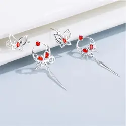 1Pair Anime Tian Guan Ci Fu Earring Heaven Official’s Blessing Hua Cheng Xie Lian Women Irregular Ear Stud Pendant Jewelry Gifts
